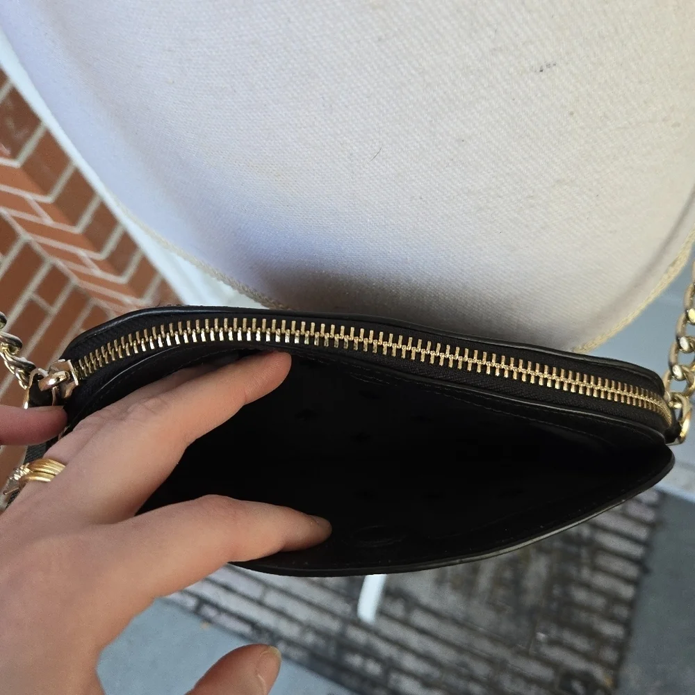 Kate Spade Hilli Leather Crossbody Bag Black